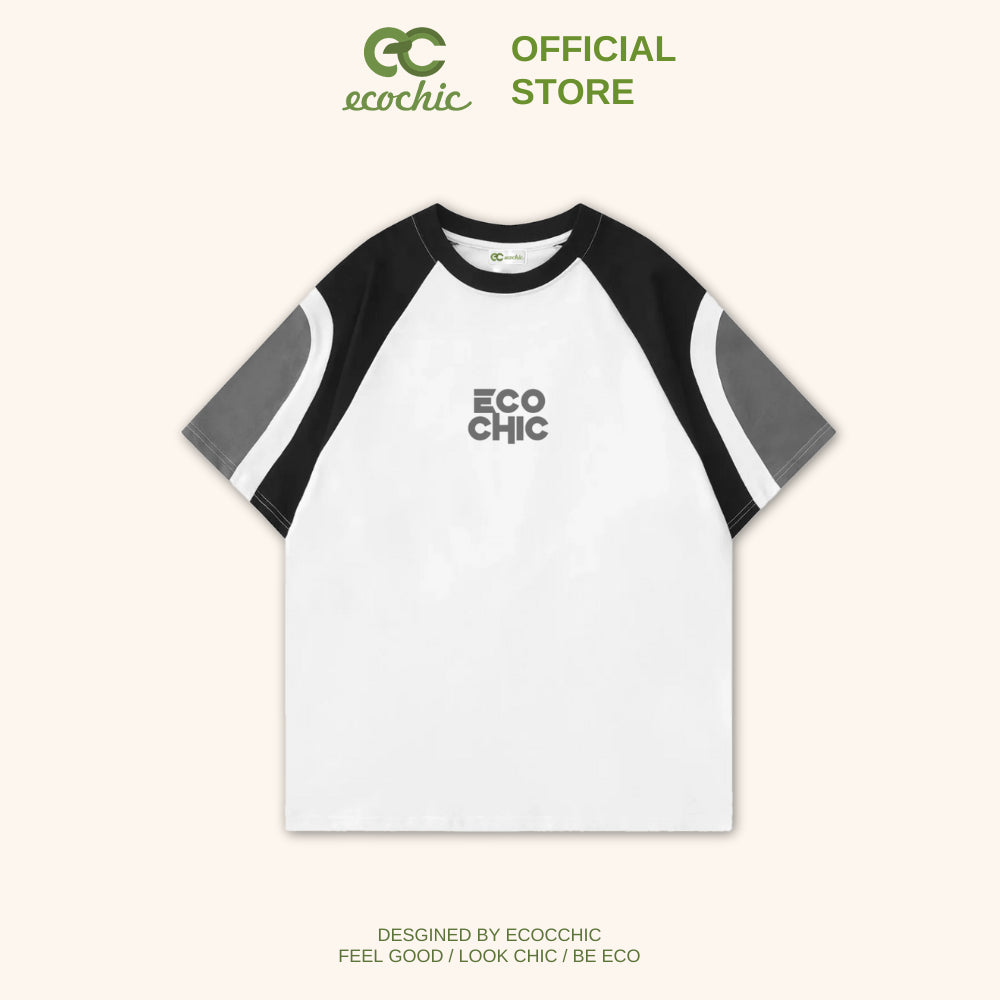 Áo Phông ECOCHIC MIX TSHIRT Local Brand Chính Hãng Unisex Form Rộng Oversize Premium Cotton 100% B059