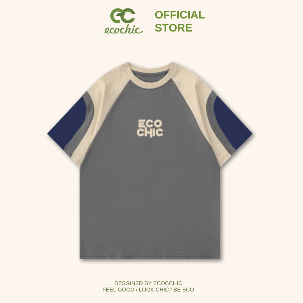 Áo Phông ECOCHIC MIX TSHIRT Local Brand Chính Hãng Unisex Form Rộng Oversize Premium Cotton 100% B059