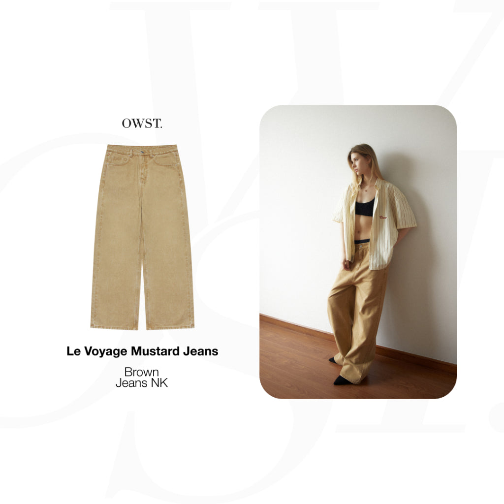 Quần Jeans Oh Wonder Studio Le Voyage Mustard