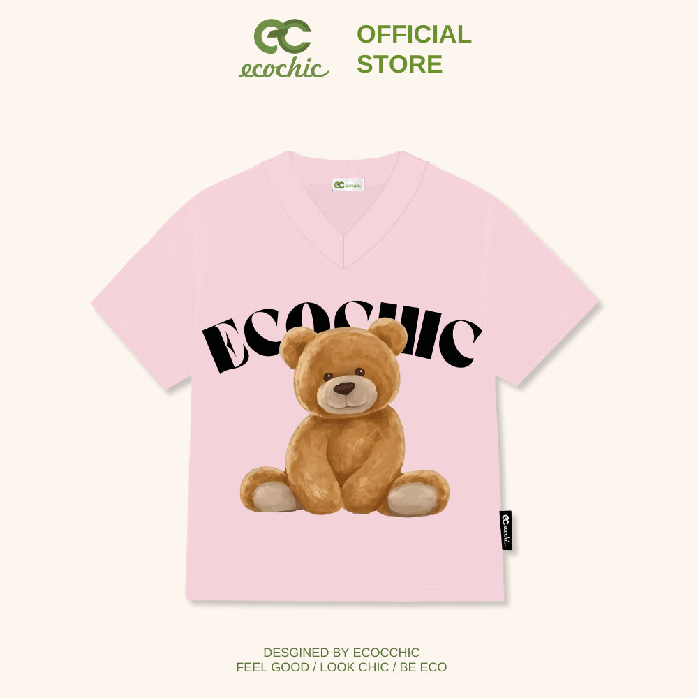 Áo Phông ECOCHIC TEDDY BABY TEE Local Brand Chính Hãng Unisex Form Ôm Premium Cotton 100% B060