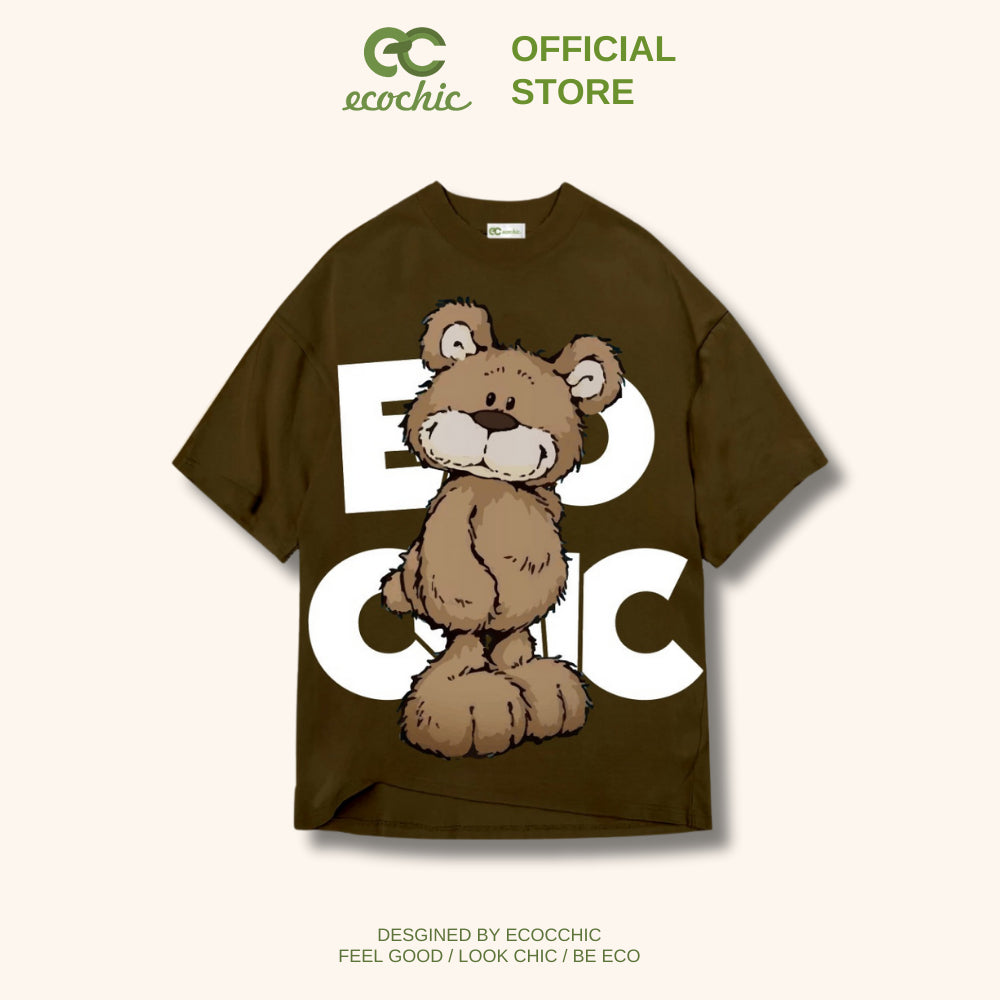 Áo Phông ECOCHIC GANDER TED Chính Hãng Unisex Form Rộng Oversize Premium Cotton 100% B064