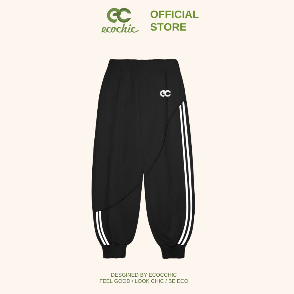 Genuine ECOCHIC DELINE Jogger Line Sweatpants High Quality Elastic Waistband Dynamic Sports B073