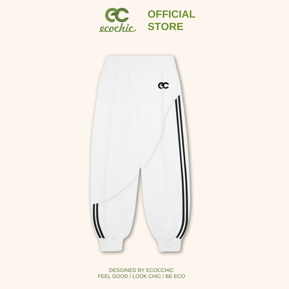 Genuine ECOCHIC DELINE Jogger Line Sweatpants High Quality Elastic Waistband Dynamic Sports B073