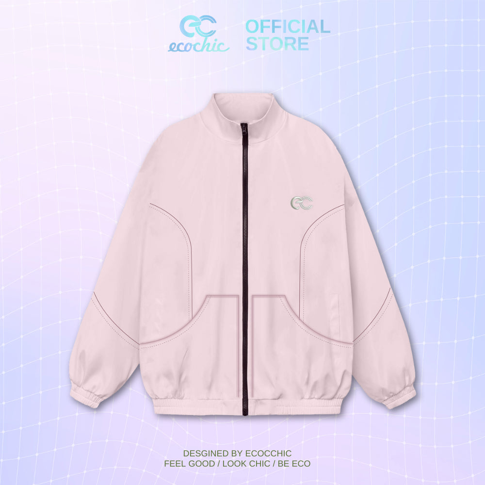 Genuine ECOCHIC DELINE Windbreaker Silver Logo Ver 2 High Quality Material Men's and Women's Active Sportswear B072 