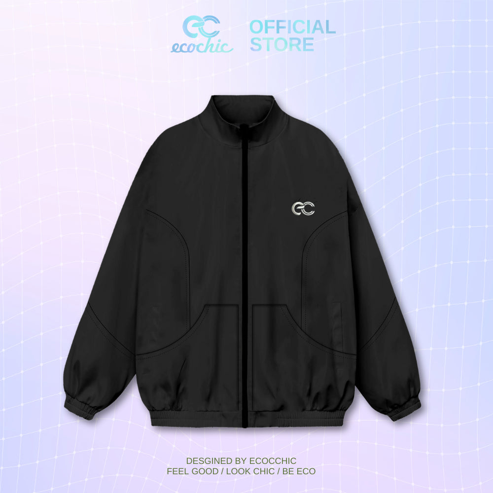 Genuine ECOCHIC DELINE Windbreaker Silver Logo Ver 2 High Quality Material Men's and Women's Active Sportswear B072 