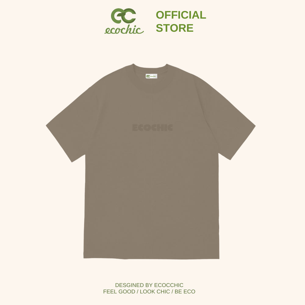 Authentic ECOCHIC Local Brand Basic Logo T-Shirt Unisex Loose Form Oversize Premium Cotton 100% B081 