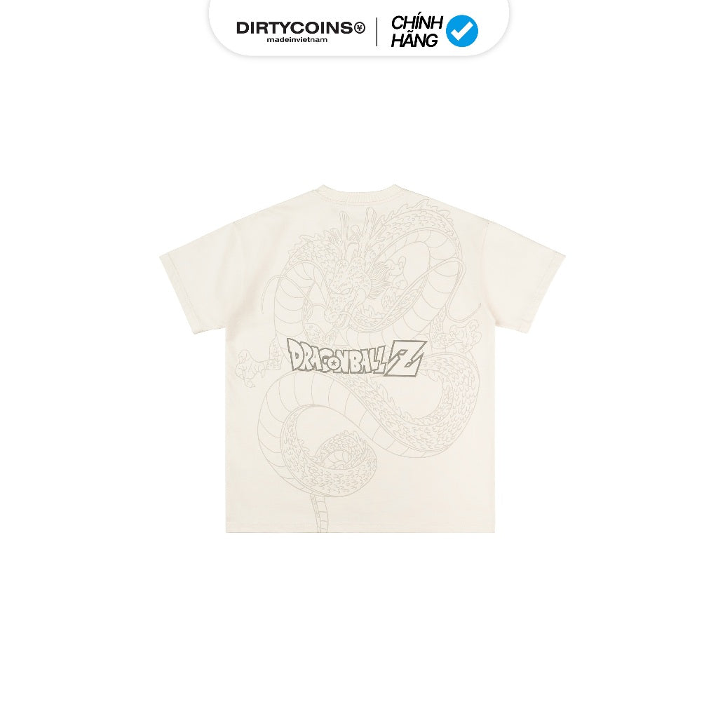 DIRTYCOINS T-Shirt | DRAGON BALL Z Goku & Shenron - Cream