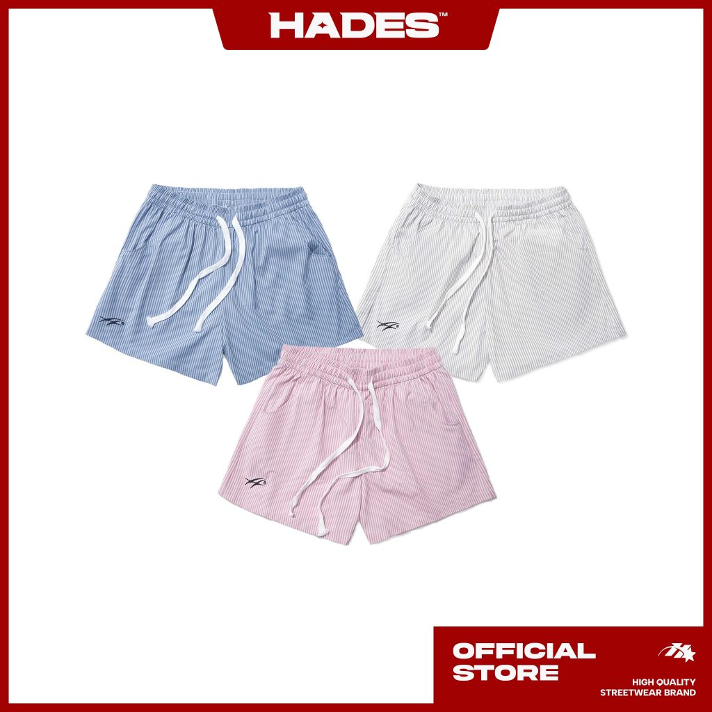 HADES Standard Striple Shorts Cotton - HADES Brand Genuine unisex cotton shorts