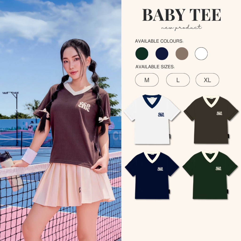 Áo Phông ECOCHIC ENGINE BABY TEE DELINE Local Brand Chính Hãng Unisex Form Ôm Premium Cotton 100% B061