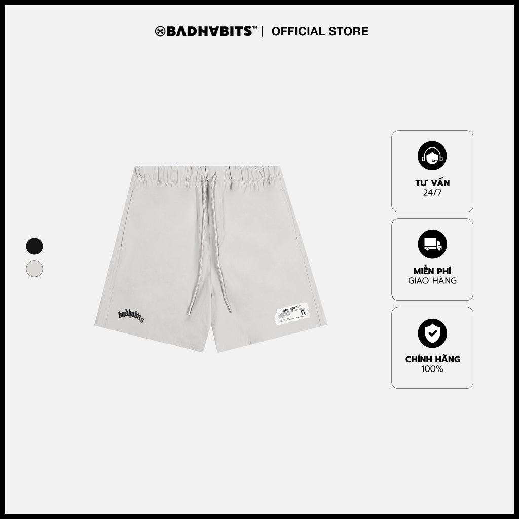 Bad Habits GRAY SIGNATURE SHORT Pants