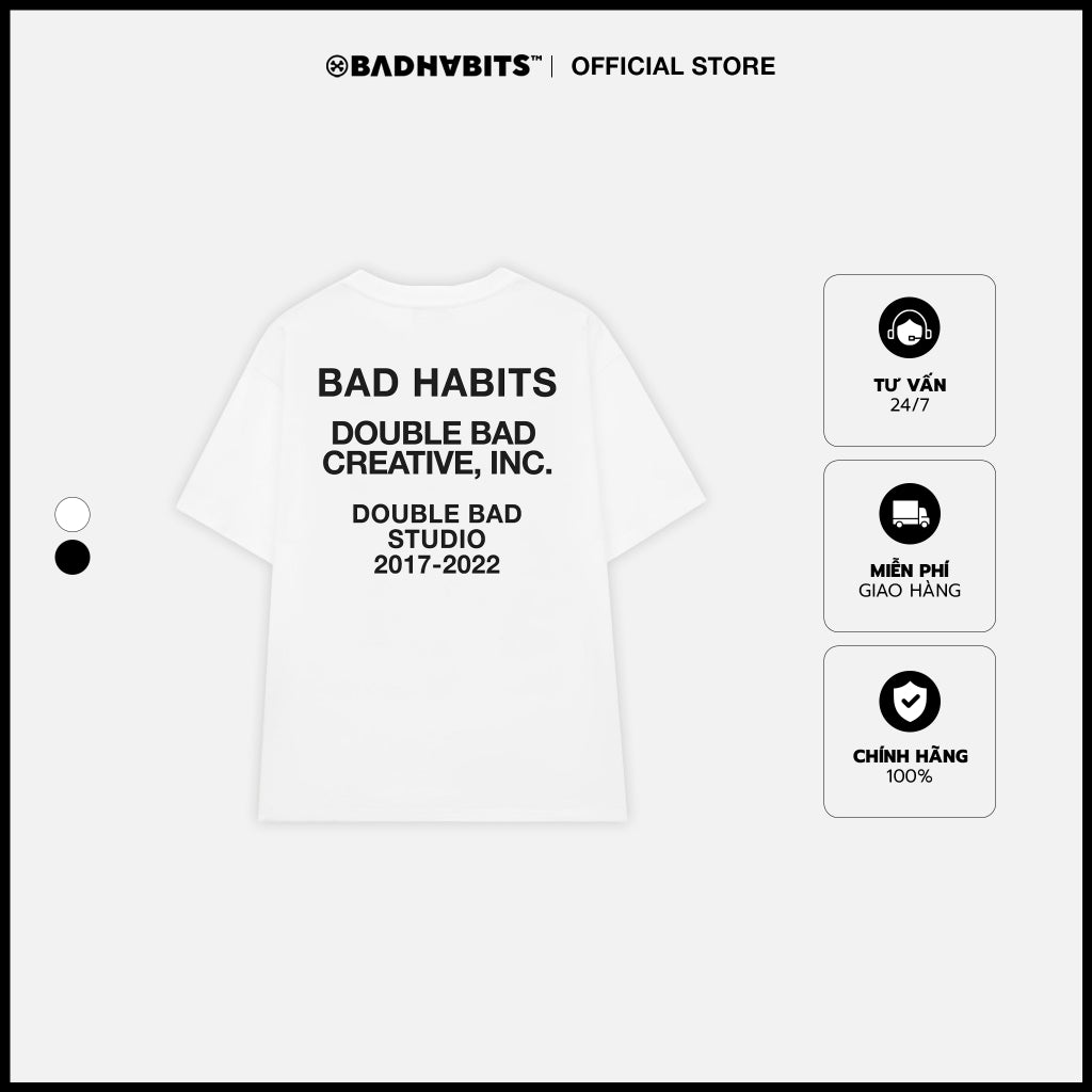 Men's and Women's T-shirt Bad Habits Studio Tee - Genuine Local Brand