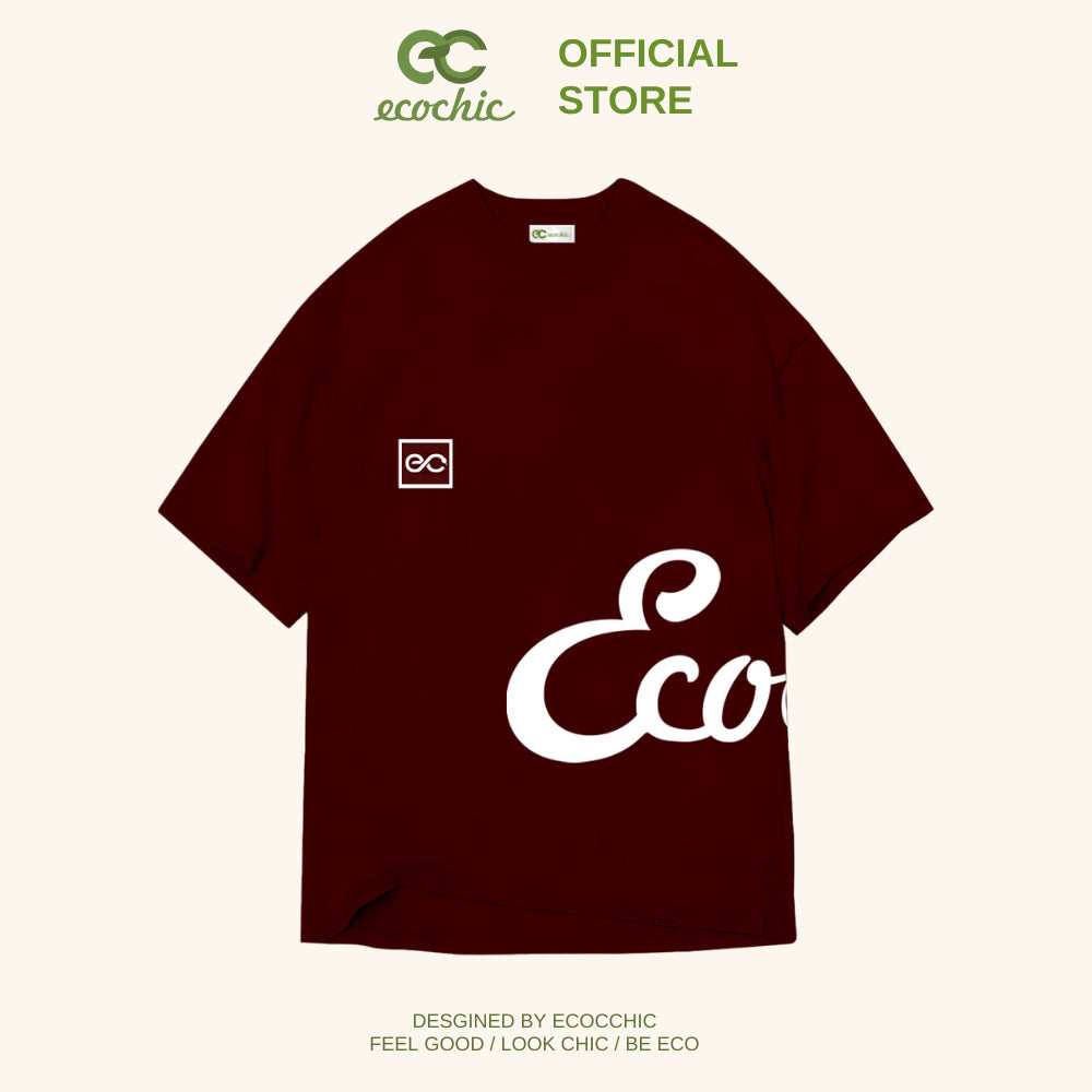 ECOCHIC PERFECT PAIR Tee Local Brand Authentic Unisex Oversize Premium Cotton 100% B136 