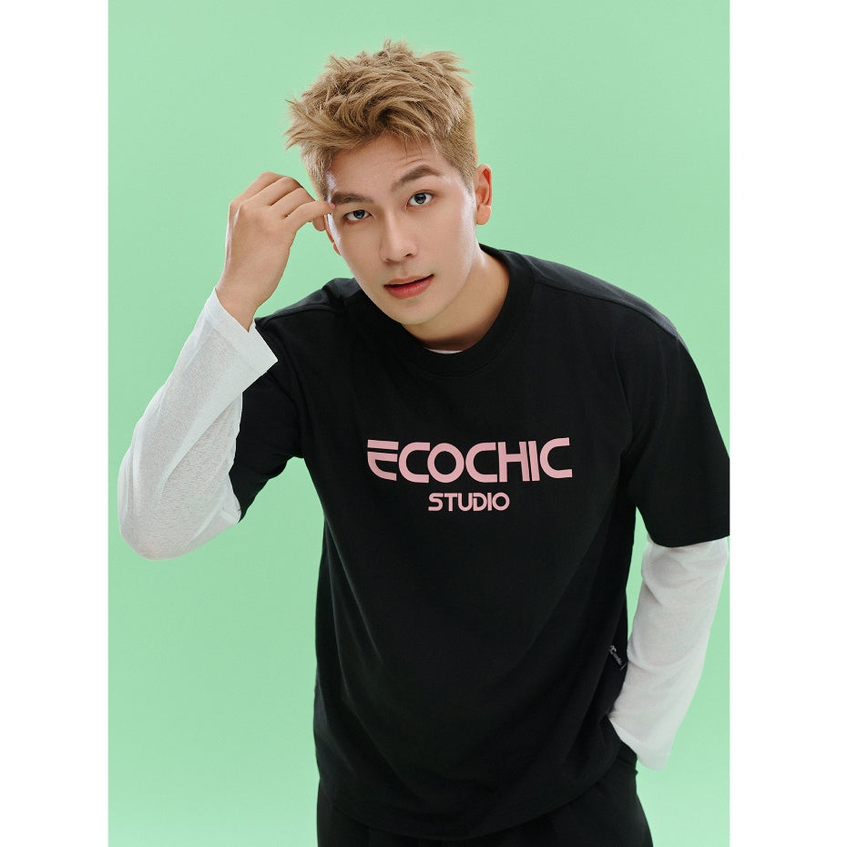 ECOCHIC EC SILICON T-Shirt Tee Local Brand Genuine Unisex Loose Form Oversize Premium Cotton 100% F345 