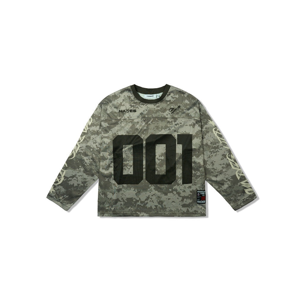 HADES 001 Longsleeve Jersey - Genuine HADES Brand Unisex mesh jersey long sleeve shirt