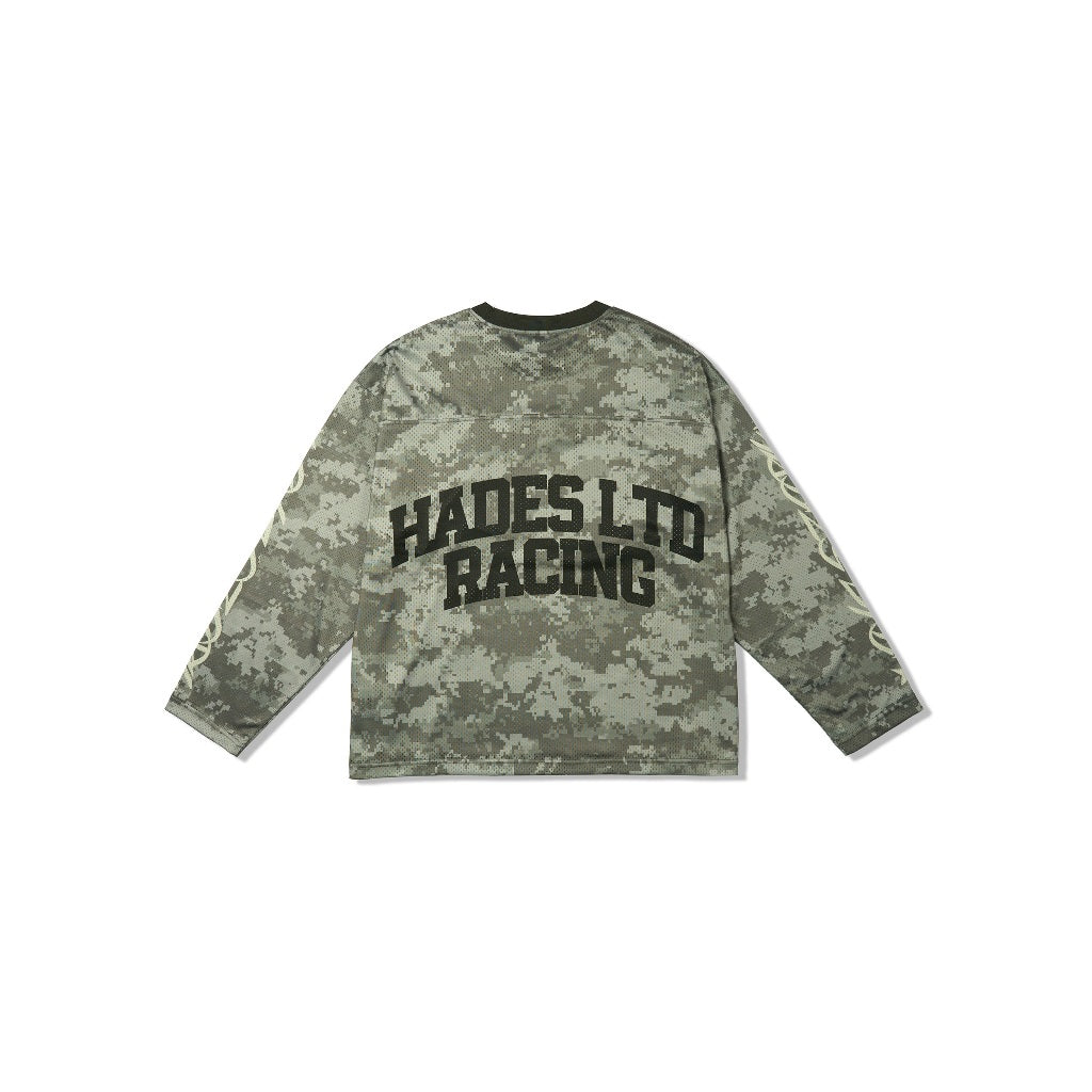 HADES 001 Longsleeve Jersey - Genuine HADES Brand Unisex mesh jersey long sleeve shirt