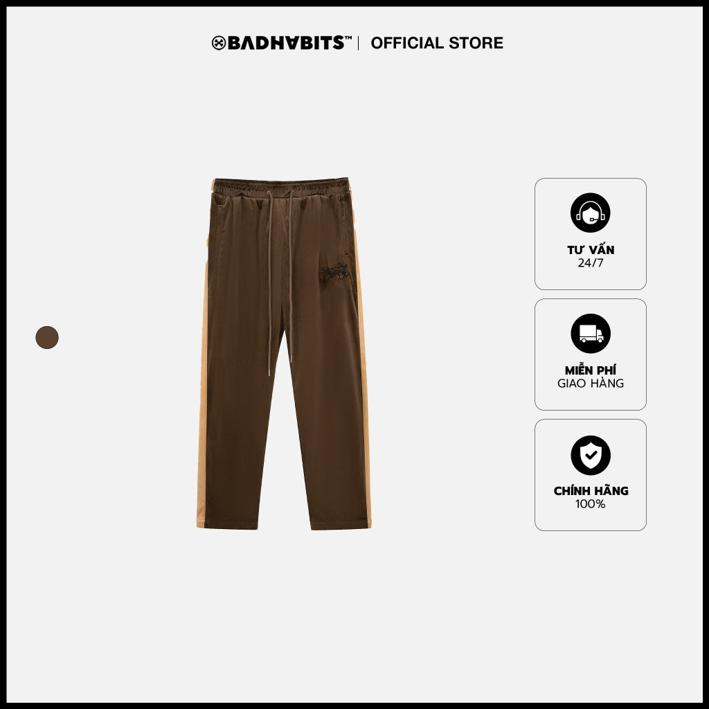 Unisex BAD HABITS 90s PARTY VELOUR TRACK PANTS - Genuine Local Brand