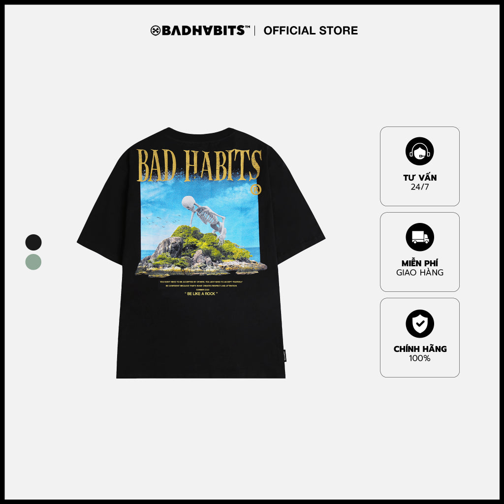 BAD HABITS Unisex T-shirt - B-ROCK ISLAND TEE - Genuine Local Brand