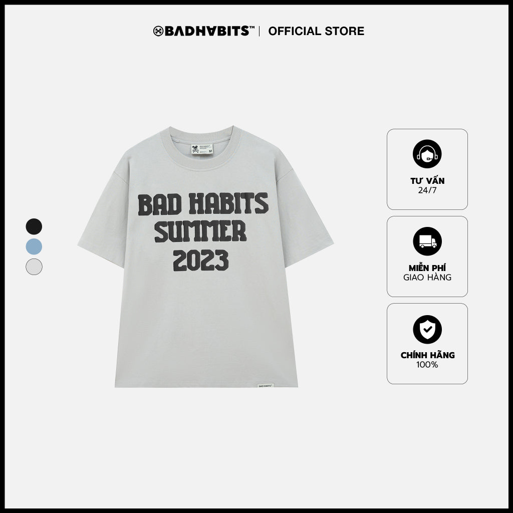 Unisex BAD HABITS B-ROCKER TEE 100% Cotton - Genuine Local Brand