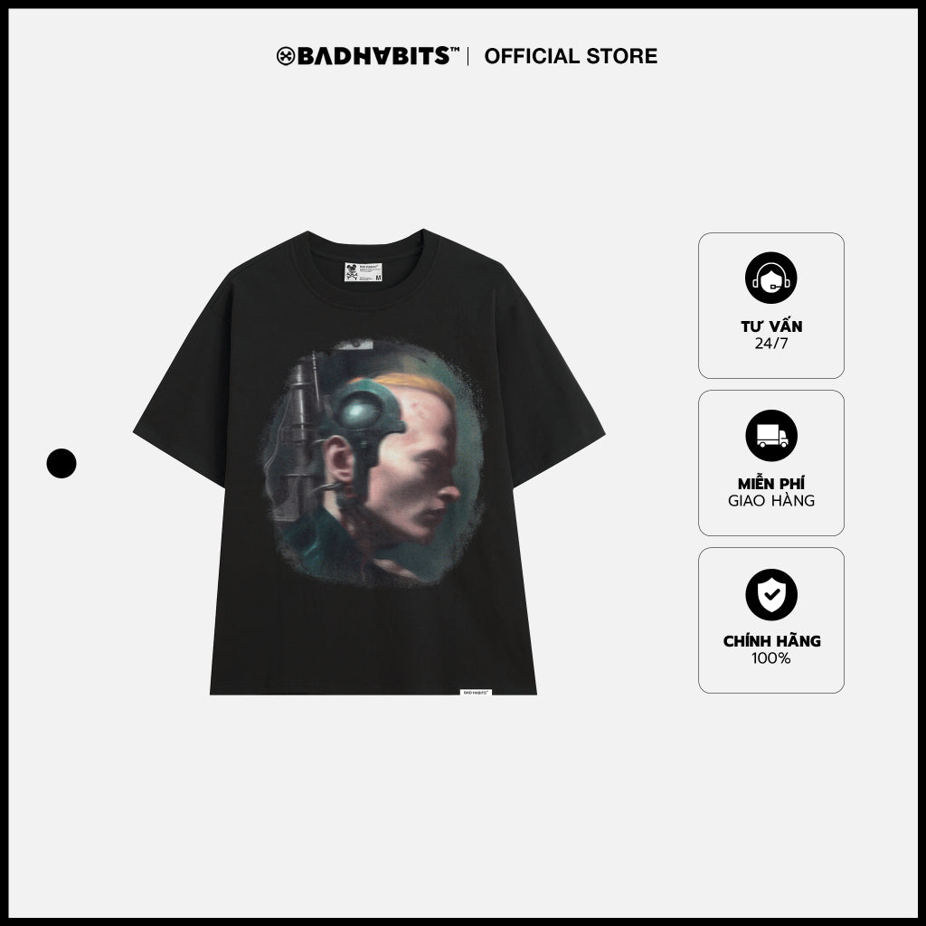 BAD CYBORG IS SLEEPIN'-LAZY THINK COLLECTION T-SHIRT