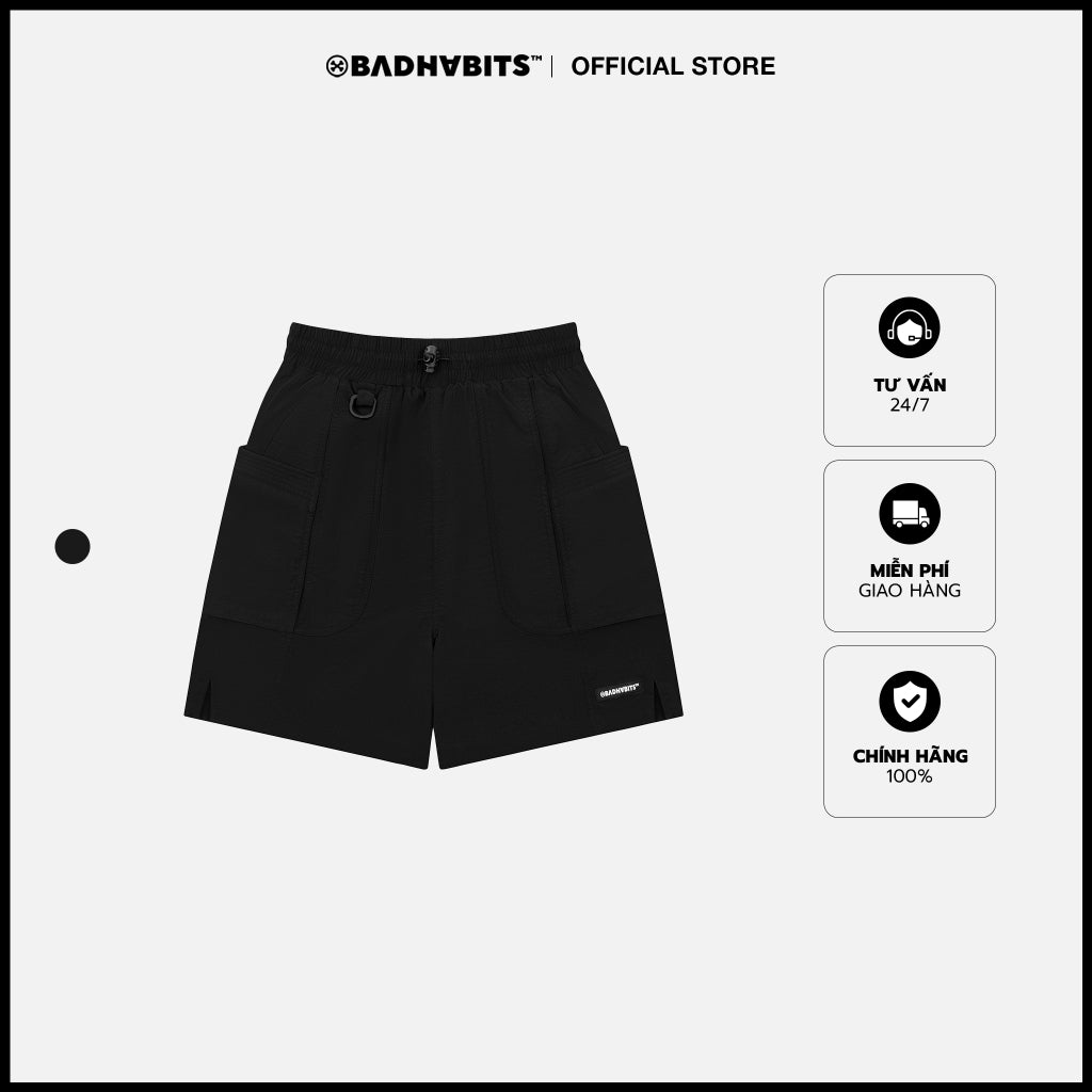 UNISEX SHORTS - SUPERTRAMP MULTI-POCKET SHORTS - BAD HABITS SUPERTRAMP COLLECTION 