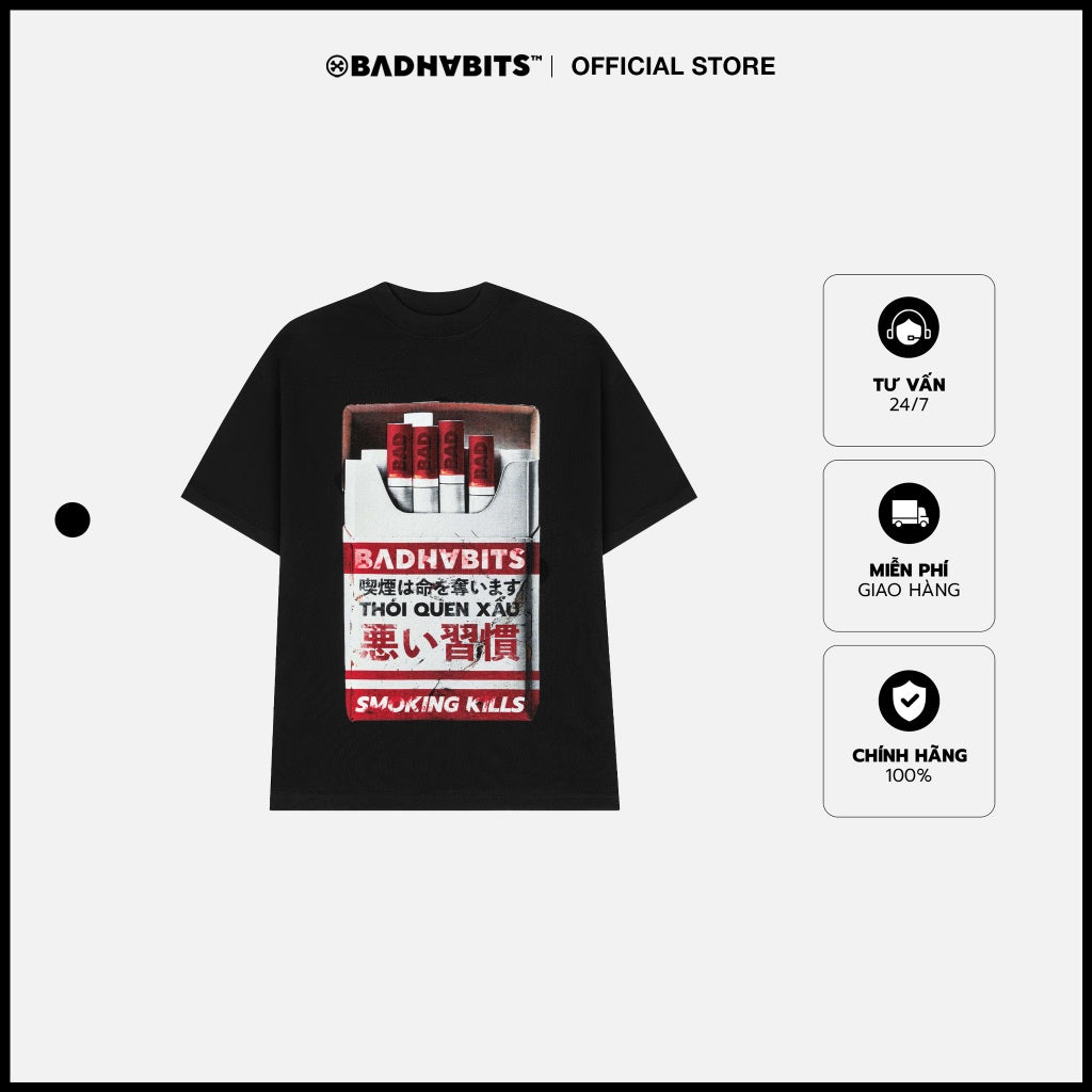 Áo Thun Unisex Bad Habits- SHIGARETTO T-SHIRT - Local Brand Chính Hãng