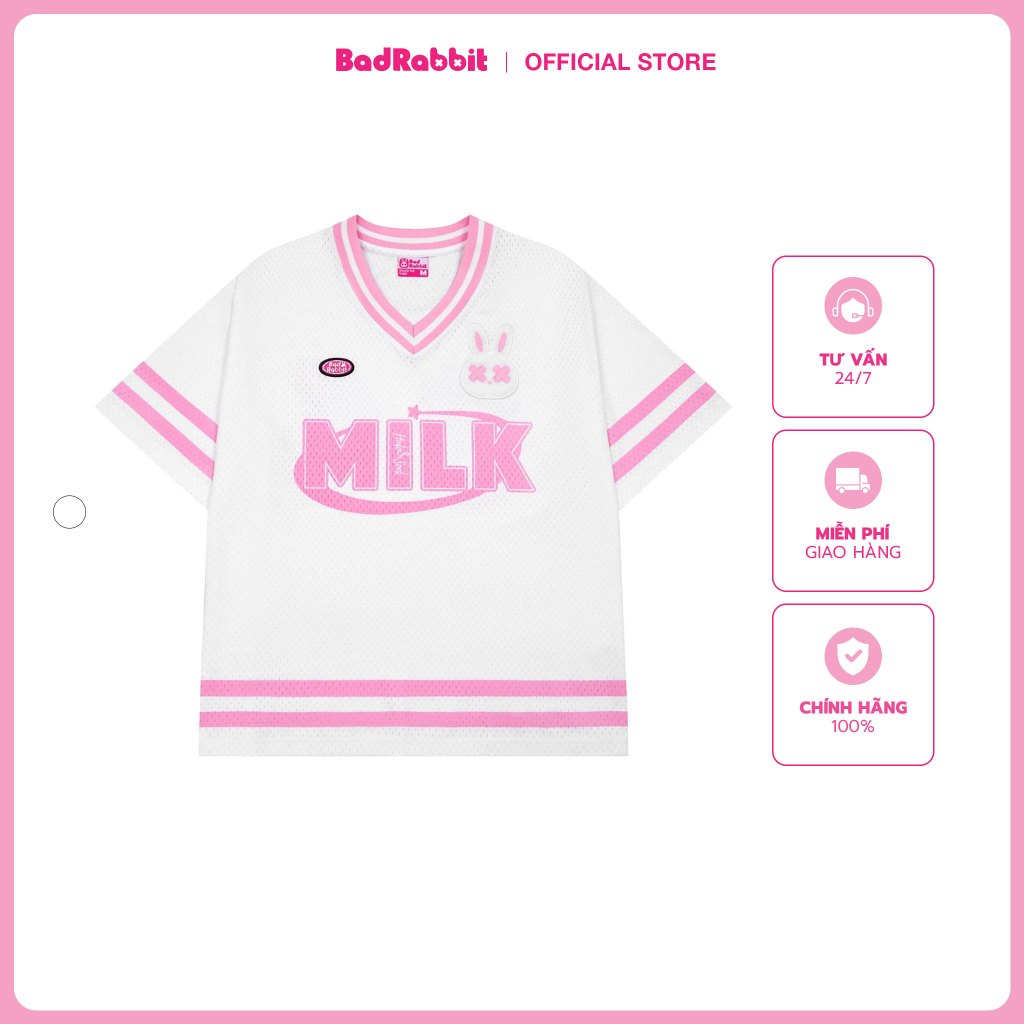 Unisex MILKY PINKY JERSEY T-Shirt - Genuine Local Brand - BAD RABBIT CLUB 