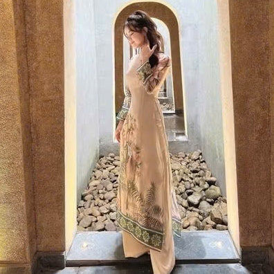 [PRE-ORDER] Yen Anh 4-panel modernized ao dai (pants included) 