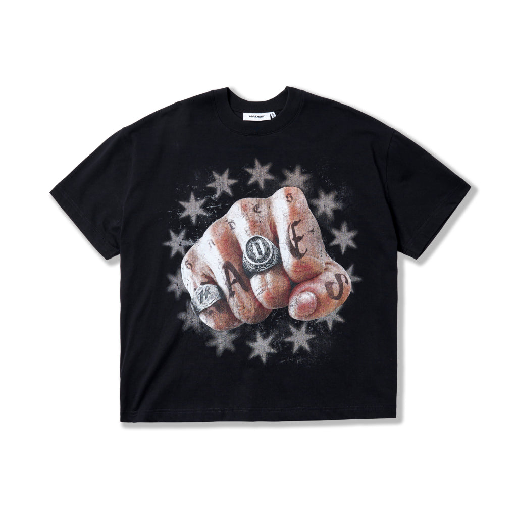 HADES VALOR GRIP BLACK TEE 100% Cotton - Genuine HADES Brand