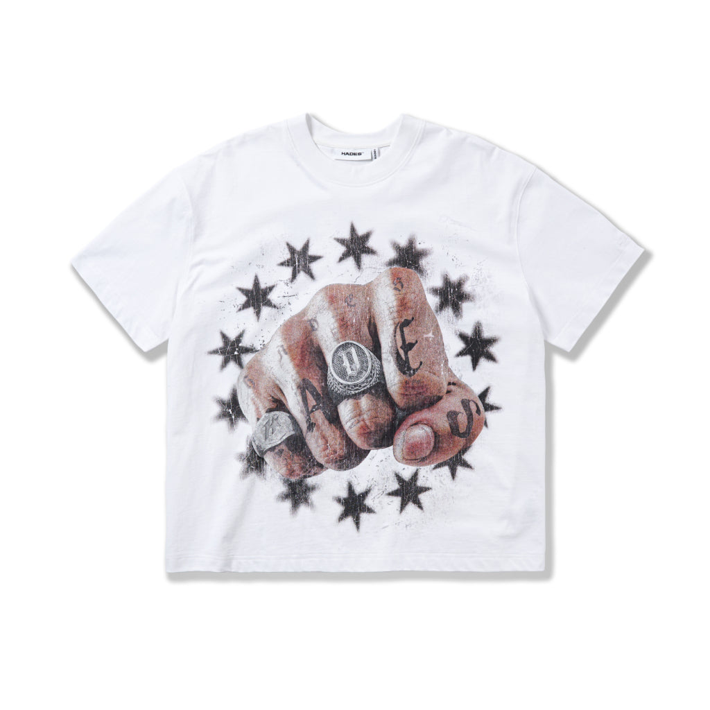 HADES VALOR GRIP WHITE TEE - Genuine HADES Brand
