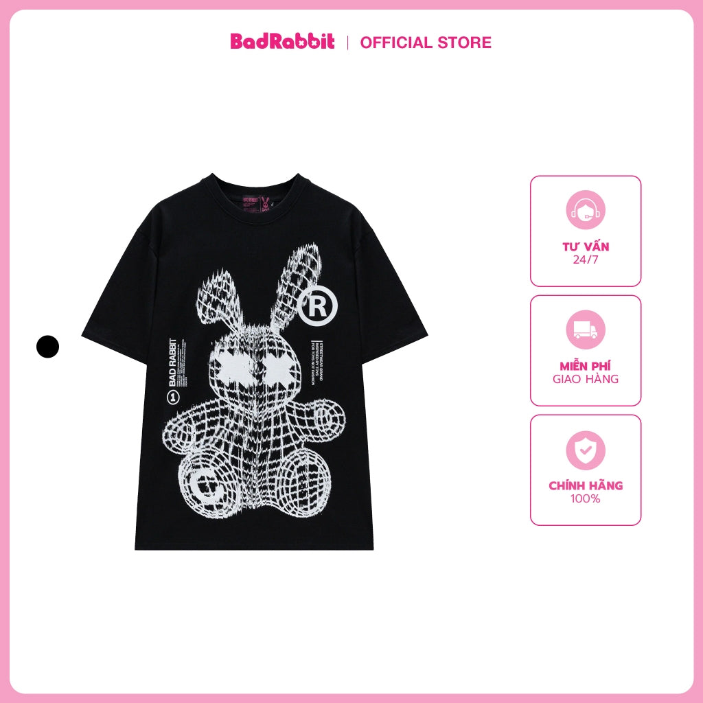 The Grid Rabbit Tee - Authentic Local Brand T-shirt