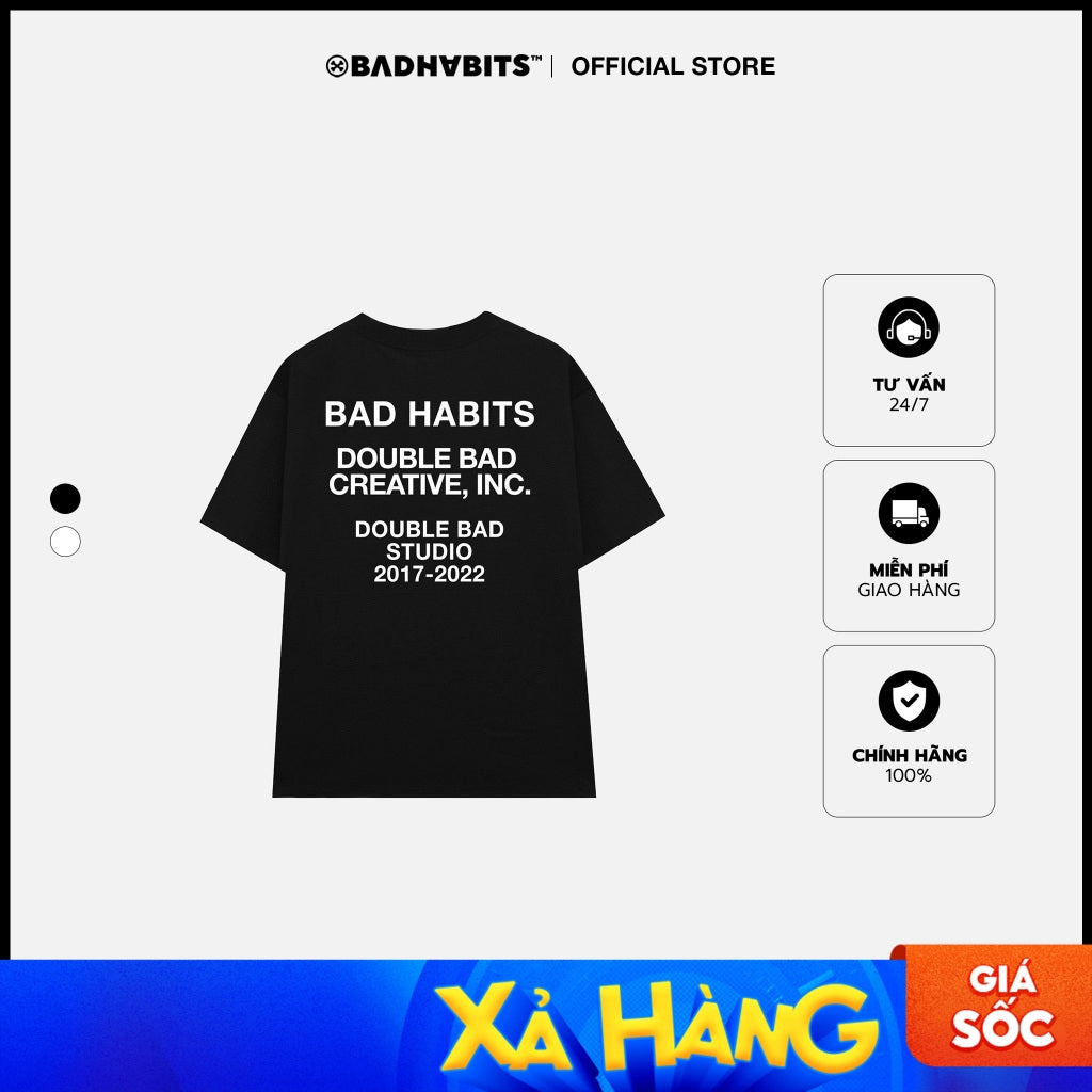 Men's and Women's T-shirt Bad Habits Studio Tee - Genuine Local Brand