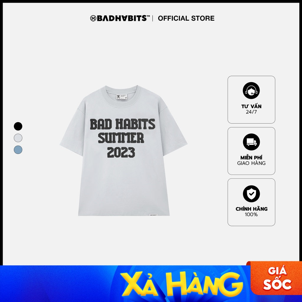 Unisex BAD HABITS B-ROCKER TEE 100% Cotton - Genuine Local Brand