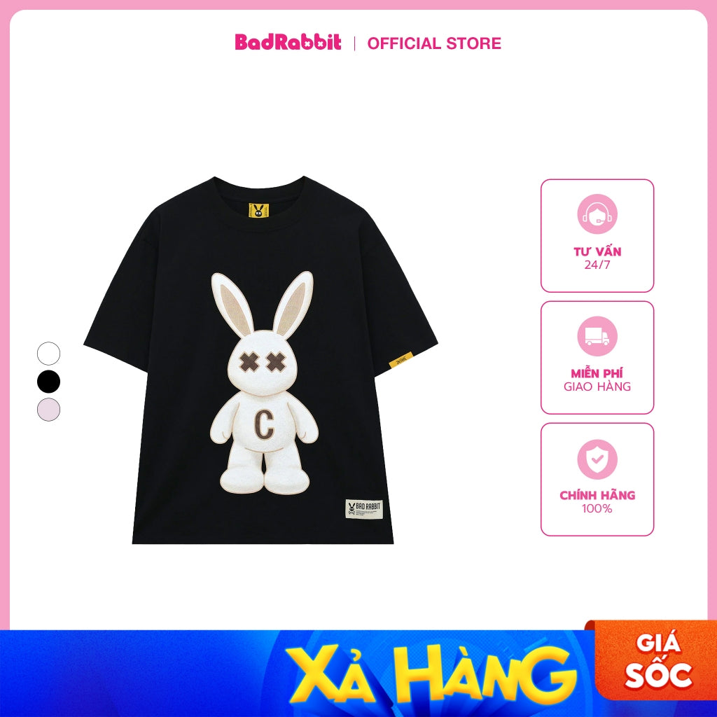UNISEX T-SHIRT - FLUFFY RABBIT TEE - GENUINE LOCAL BRAND - BAD RABBIT CLUB