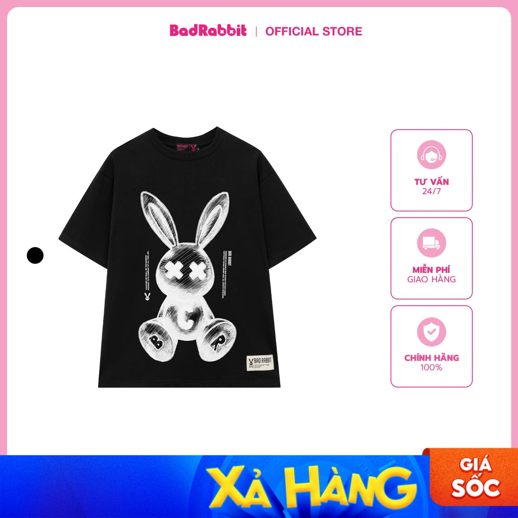 Unisex Bad Rabbit RABBIT 3D TEE 100% Cotton - Genuine Local Brand