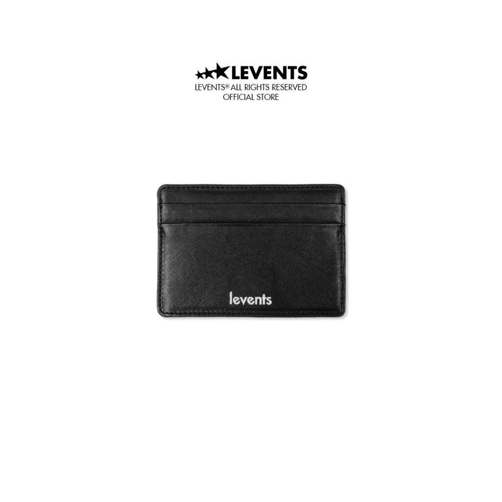 Levents Card Holder/ Black Wallet Unisex Faux Leather Simily