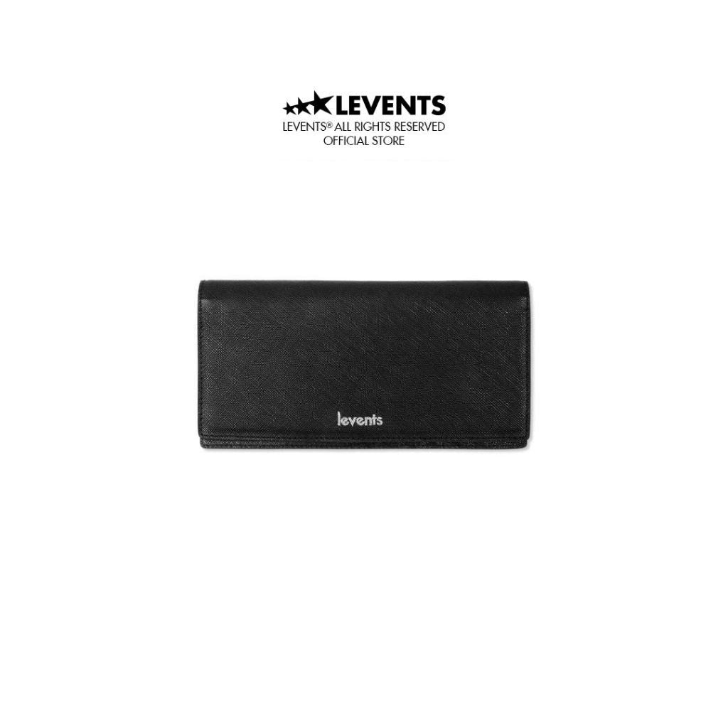 Levents Long Wallet/ Black Wallet Unisex Faux Leather Simily