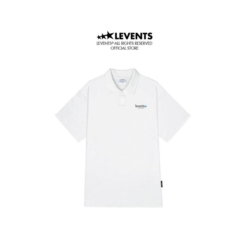 Levents Mini Popular Polo Shirt/ White 100% Cotton Unisex Oversized