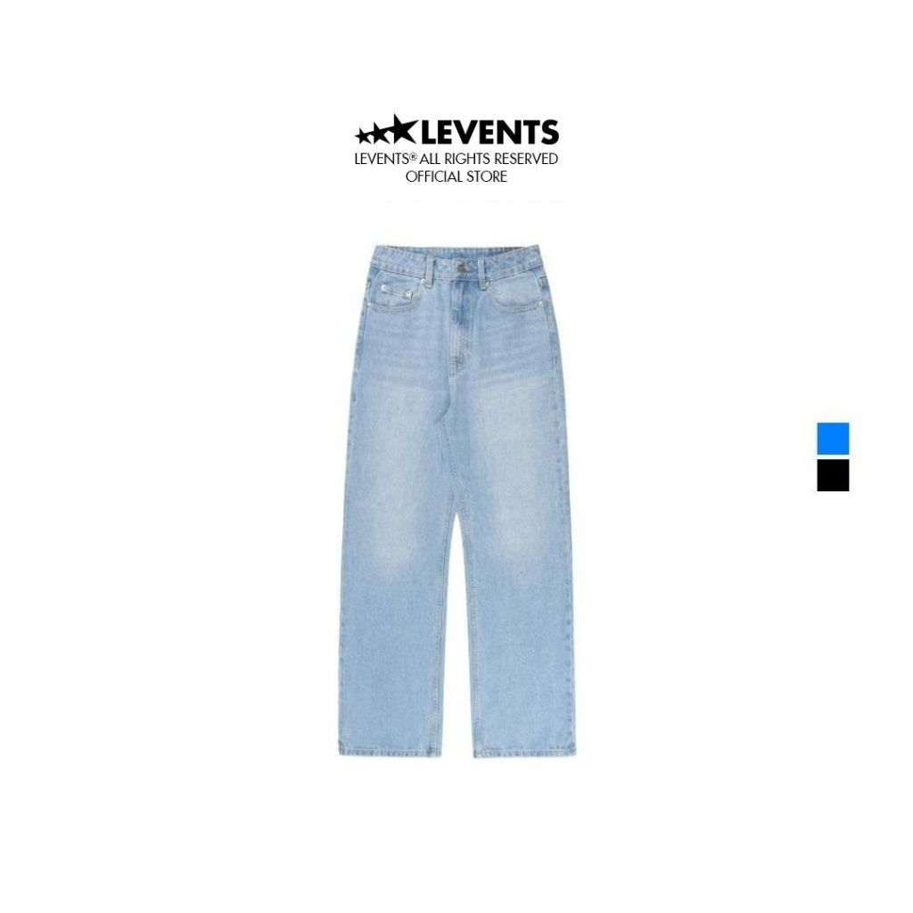 Levents Classic Straight Pants Denim Unisex Straight Fit Jeans 