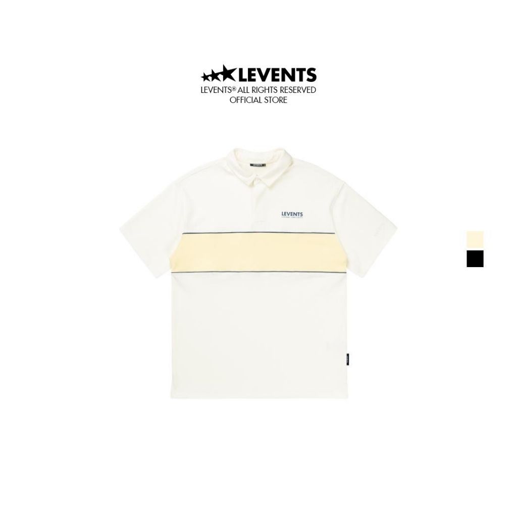 Levents Stripe 2.0 100% Cotton Unisex Oversized Polo Shirt 