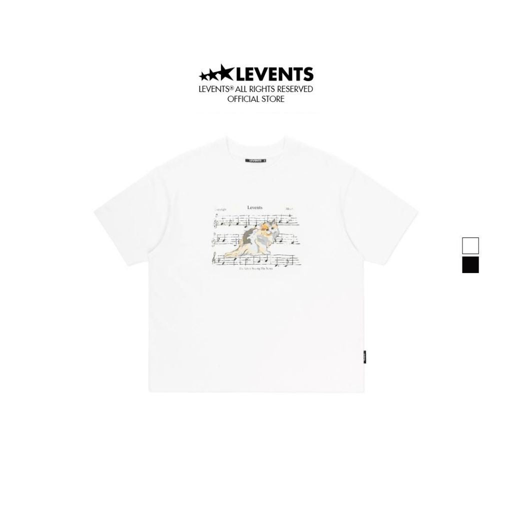 Levents Kitten's Song Semi-Oversize Tee 100% Cotton T-shirt Unisex 