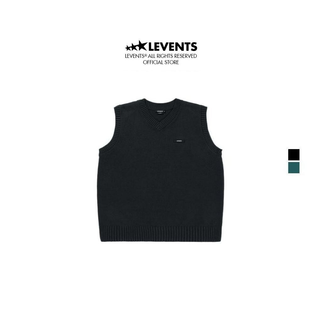 Levents Classic Knit Unisex Oversized Wool Vest 