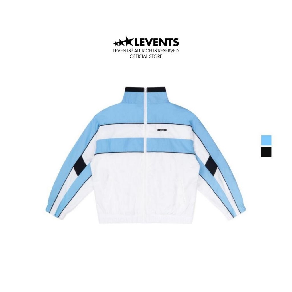 Levents Classic 2Tone Wrinkle Nylon Jacket Unisex Oversized 