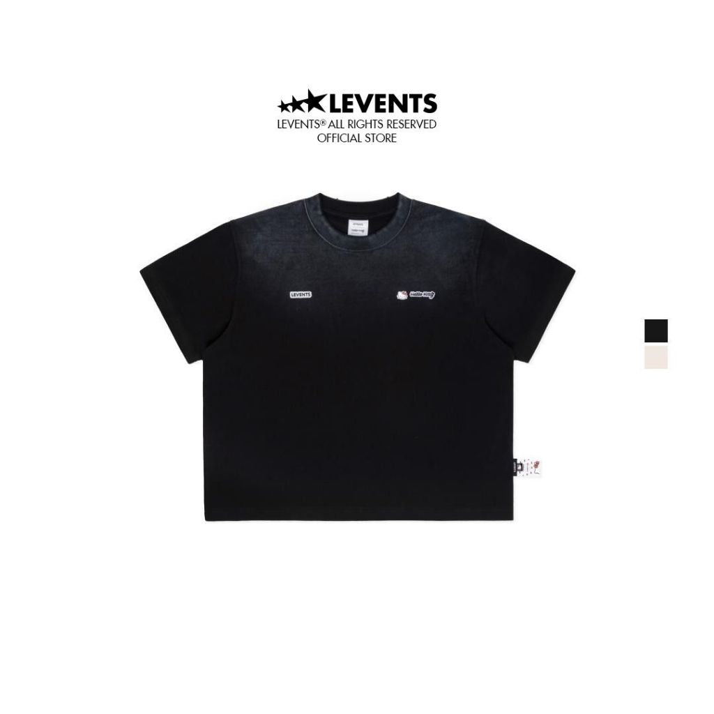 Levents® x Hello Kitty | Boxy 2.0 Small Kitty Boxy 2.0 Tee 100% Cotton Unisex T-shirt 