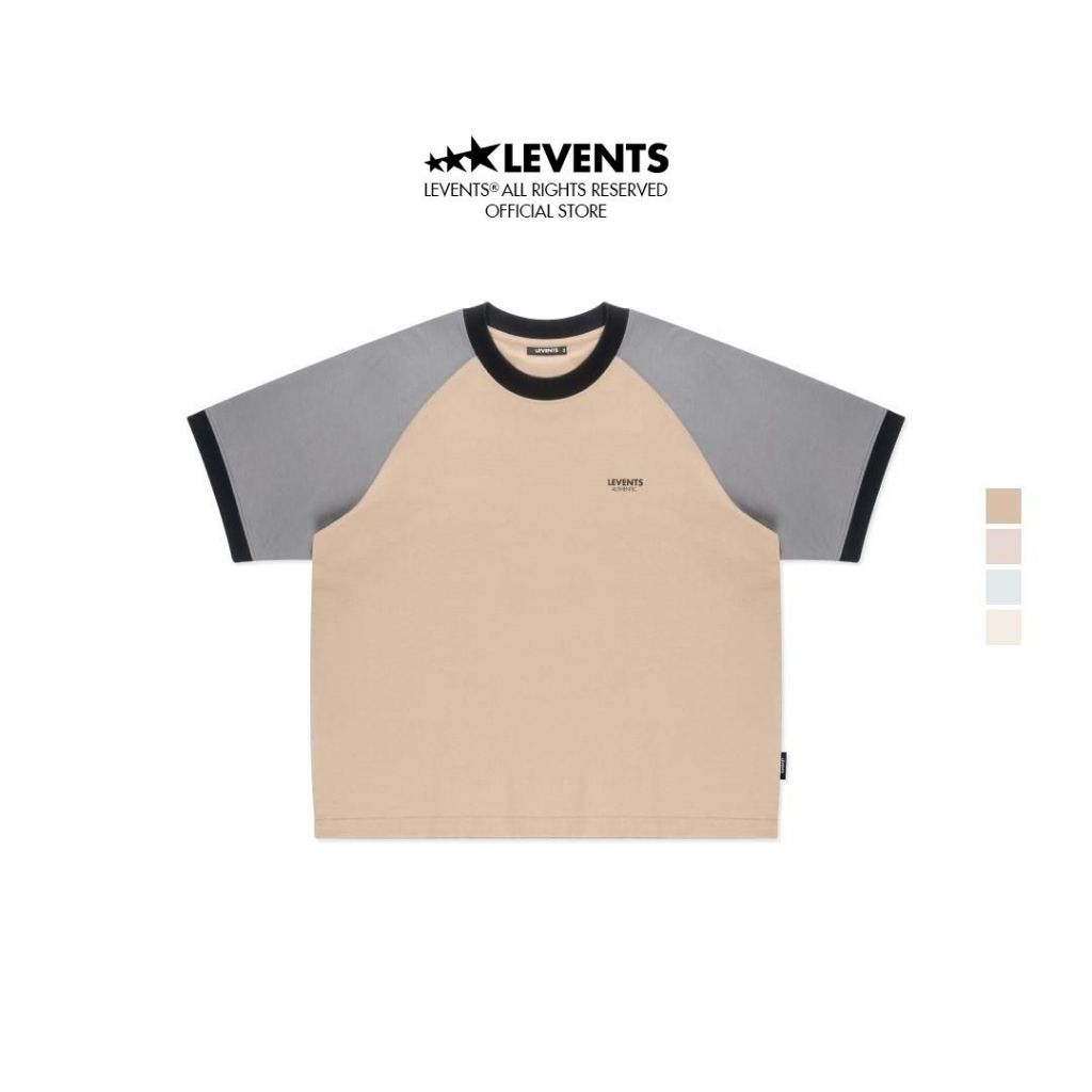 Levents LVS Authentic Raglan Boxy 2.0 Tee 100% Cotton Unisex T-shirt 