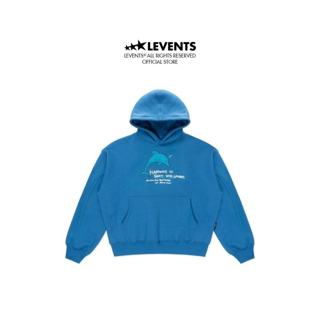 Boxy 2.0 Levents Dolphin Unisex Cotton Fleece Hoodie 