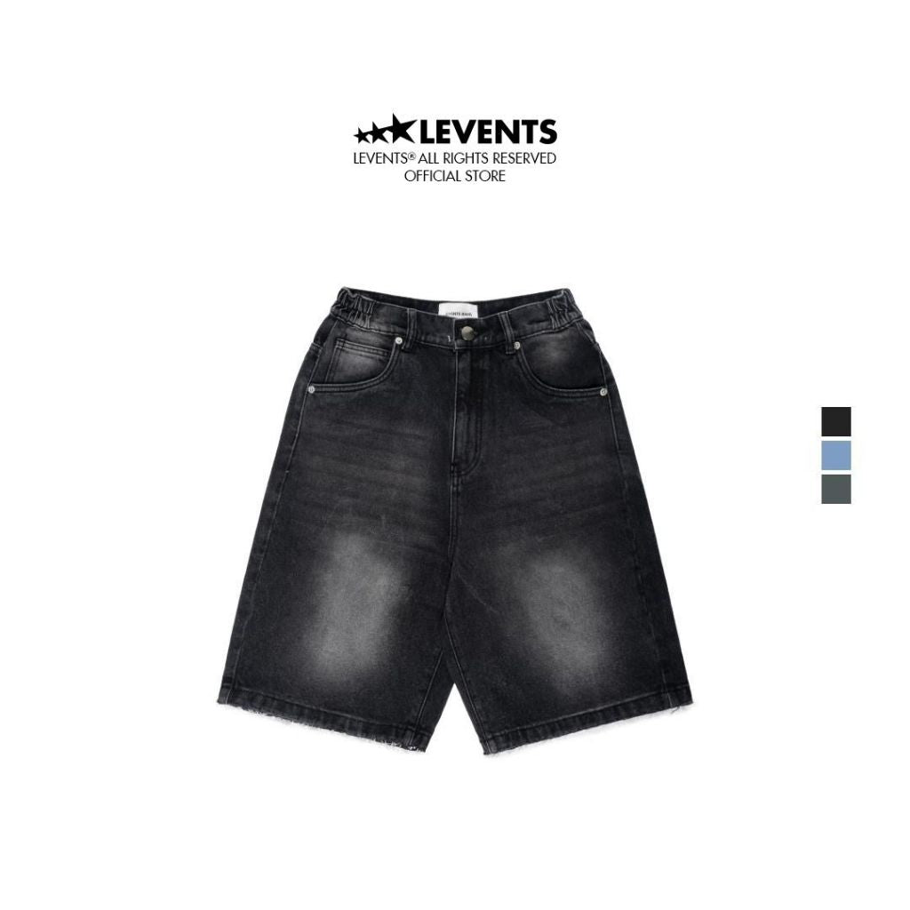 Levents Washed Jorts Denim Unisex Jorts 