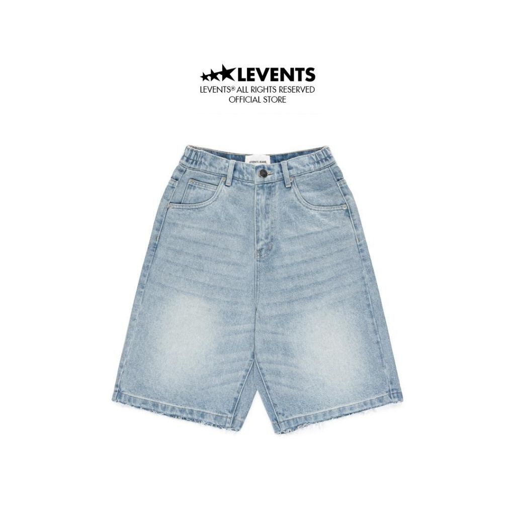 Levents® x Hello Kitty | Jeans Shorts Bow Jorts/ Blue Denim Unisex Jorts 