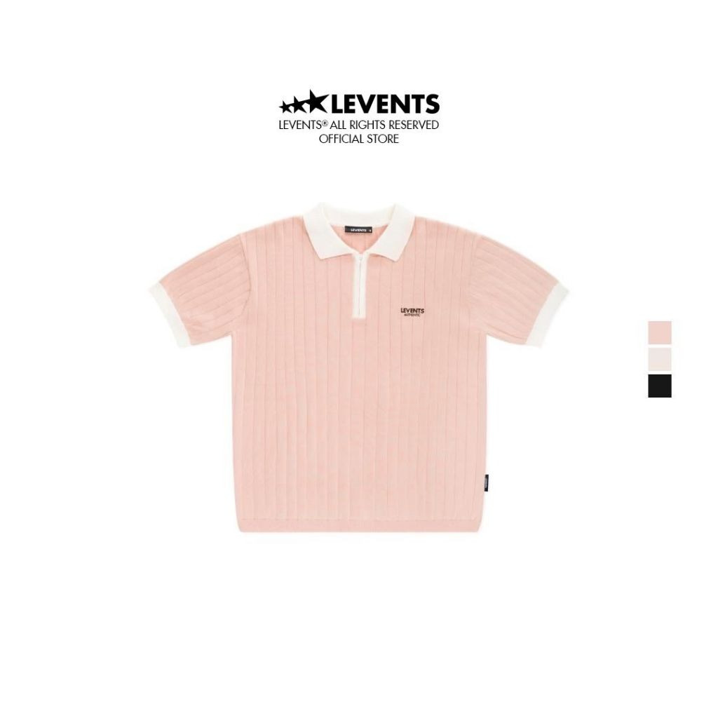 Levents Authentic Knitted Wool Unisex Semi-Oversized Polo Shirt 
