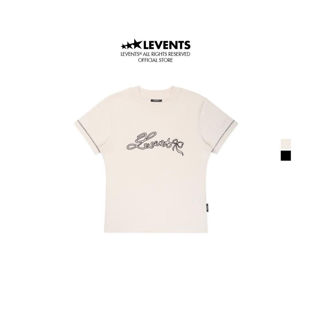 Regular Levents Ribbon Tee 100% Cotton Girl T-shirt