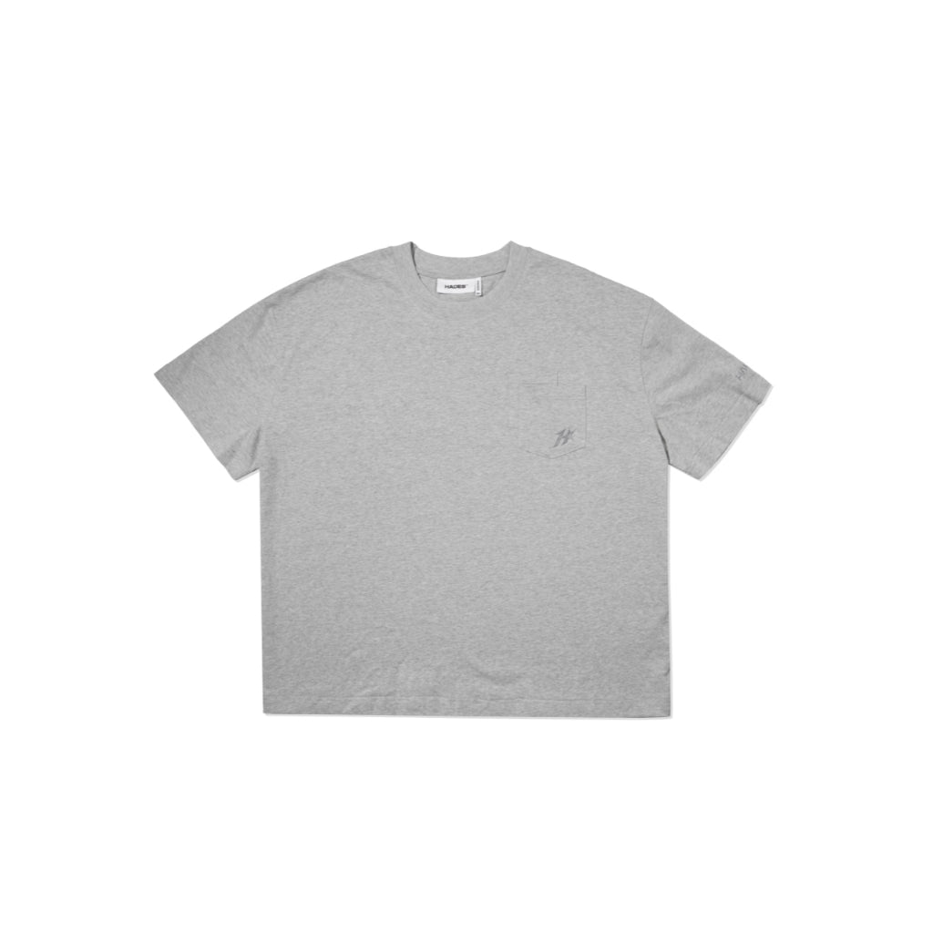 HADES FLORAL POCKET TEE - Unisex Boxy Basic T-Shirt - Genuine HADES Brand